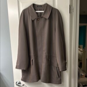 Brand- Sanyo, Trenchcoat, Color- Khaki, Size- Small (runs big)